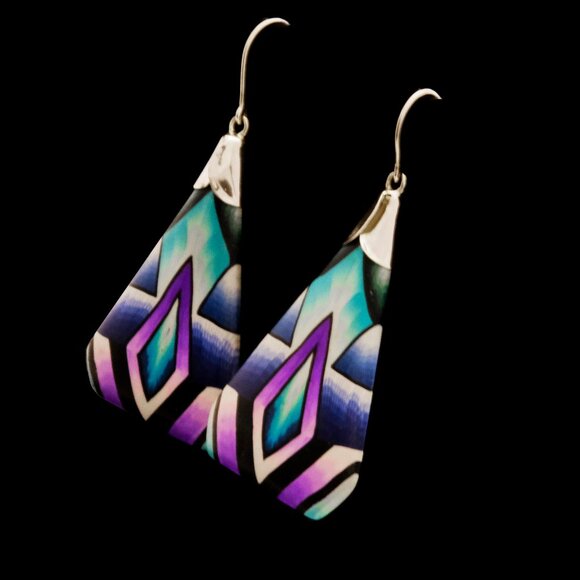 One-of-a-Kind Glacial Earring (A) by Handmade by Jon Stuart Anderson - Picture 2 of 6